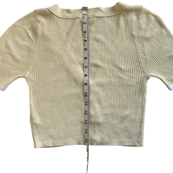 INTIMATELY FREE PEOPLE Women’s Cream and White Crop Top  Size: Small - Picture 6 of 8